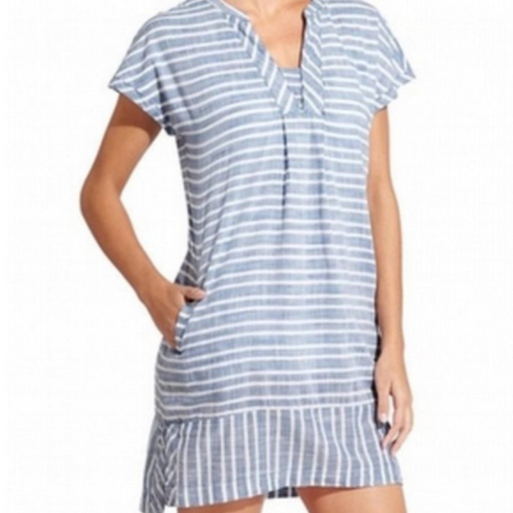 Athleta Barbados Stripe Mini Dress